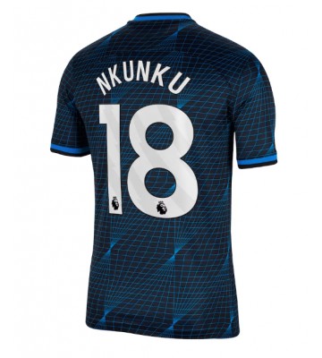 Chelsea Christopher Nkunku #18 Replica Away Stadium Shirt 2023-24 Short Sleeve